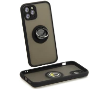 Купить - чехол для смартфона  Чехол Fiji Colorframe для Apple iPhone 11 Pro матовый бампер с кольцом подставкой Black