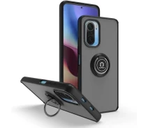 Купить - чехол для смартфона  Чехол Fiji Colorframe для Xiaomi Mi 11i матовый бампер с кольцом подставкой Black