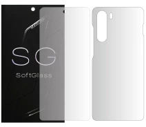 Купить - защитную пленку для смартфона  Бронепленка Motorola G200 5G Комплект: для Передней и Задней панели полиуретановая SoftGlass
