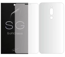 Купить - защитную пленку для смартфона  Бронепленка Meizu Note 8 Комплект: для Передней и Задней панели полиуретановая SoftGlass