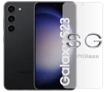 Купить - защитную пленку для смартфона  Бронепленка Samsung S23 на Экран полиуретановая SoftGlass
