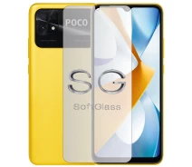 Купить - защитную пленку для смартфона  Бронепленка Poco C40 полиуретановая SoftGlass