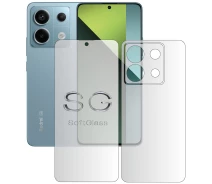 Купить - защитную пленку для смартфона  Бронепленка Xiaomi Redmi Note 13 Pro 5G Комплект: для Передней и Задней панели полиуретановая SoftGlass