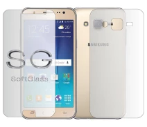 Купить - защитную пленку для смартфона  Бронепленка Samsung J5 2015 J500 Комплект: для Передней и Задней панели полиуретановая SoftGlass