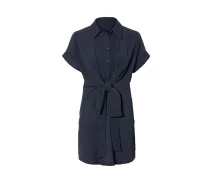 Купить - повседневное платье  Платье (платье) с планкой на пуговицах для женщины Esmara LYCRA 442835 S темно-синий