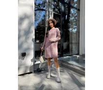 Купить - повседневное платье  Теплая короткая повседневная трапеция FashionYouWant L/XL, кофейный 46-468001