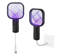 Купить - лампу для уничтожения насекомых  Портативная мухобойка от USB электрическая ловушка от комаров мух уничтожитель насекомых Electric Mosquito Swatter UKC 3945