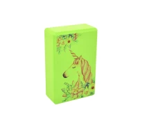Купить - блок для йоги  Блок для йоги "Единорог" MS 0858-14(Green) EVA 23 х 15 х 7,5 см | MS 0858-14(Green)