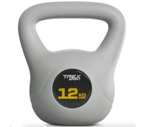 Купить - гирю  Гиря виниловая 12кг Trex Sport TX-012CKB серый