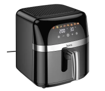 Купить - аэрогриль  Аэрогриль Электрическая Воздушная Фритюрница HOCO Air fryer with touch screen HE20 | 1700W, 8L | Черный