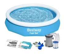 Купить - детский бассейн  Детский бассейн садовый 305 x 66 см 9в1 Bestway 57458