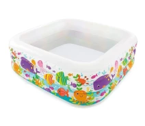 Купить - детский бассейн  Бассейн надувной Аквариум 159 x 159 x 50 см INTEX 57471 (DM-57471)