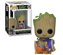 Купить -  Грут фигурка фанко Я Грут, Грут с сырными слойками I Am Groot Groot with Cheese Puffs #1196 виниловая фигурка 10 см (Groot_1196)