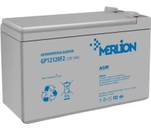 Купить - аккумулятор для ИБП и инверторов  Аккумуляторная батарея MERLION AGM GP12120F2 12 V 12 Ah ( 150 x 98 x 95 (100) ) 3,0кг Q6 (6011-ytg)