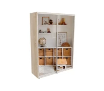 Купить - шкаф  Шкаф-купе Prime 200х60х240 см Сонома двухдверный Зеркало (114130)