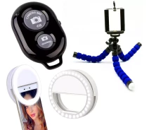 Купить - набор блогера  Набор Блогера 3 в 1: Штатив для телефона( камеры, Go Pro), Bluetooth кнопка, Селфи кольцо