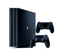 Купить - игровую консоль  Консоль Sony PlayStation 4 PRO 1TB CUH 72 Black обслужена + 2 Геймпада беспроводных DualShock + гарантия б/у (PS4/P1/72/B/2/o)
