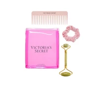 Купить - женскую парфюмерию  Подарочный набор Victorias Secret натуральный кварц расческа и велюр резинка для волос