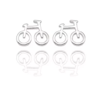 Купить - серебряную серьгу  Серьги Велосипеды Locus amazing Серебристый (778-2019)