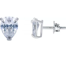 Купить - серебряную серьгу  Серьги из серебра с куб. циркониями (144062)