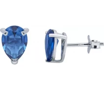 Купить - серебряную серьгу  Серьги из серебра с куб. циркониями (144066)