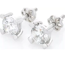 Купить - серебряную серьгу  Серьги из серебра с куб. циркониями (1638403)