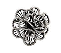 Купить - брошь  Брошка из черного золота с бриллиантами (002095)