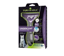 Купить - инструмент для груминга  Фурминатор для котов с короткой шерстью FURminator размер M (до 5см), с кнопкой самоочищения (PQ-50M)