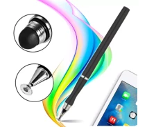 Купить - стилус  Стилус для сенсорного экрана Черный 2в1 Дисковый (ST8)