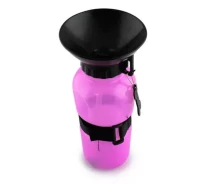 Купить - миску и контейнер для собак  Поилка для собак прогулочная Dog Water Bottle 7363 розовая
