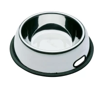 Купить - миску и контейнер для собак  Миска из нержавеющей стали с противоскользящим ободком для собак и кошек Ferplast  Nova KС (Ферпласт Нова КС) Ø 33,5 x h 7,8 см - 2,5 л - КС 80 (71080005)