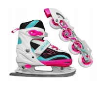 Купить - роликовые коньки  Роликовые коньки SportVida 4в1 39-42 Pink/Blue (SV-LG0033)