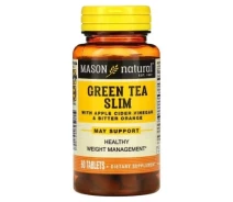 Купить - кормовые добавки для сельскохозяйственных животных  Травы Mason Natural Зеленый чай с яблочным уксусом и горьким апельсином, Gre (MAV-15715)