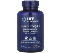Купить - кормовые добавки для сельскохозяйственных животных  Витаминно-минеральный комплекс Life Extension Супер Омега-3, Super Omega-3, 240 гелевых капсул (LEX-19862)