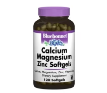 Купить - кормовые добавки для сельскохозяйственных животных  Витаминно-минеральный комплекс Bluebonnet Nutrition Кальций Магний + Цинк, 120 желатиновых капсул (BLB-00701)