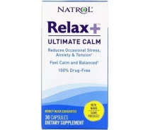 Купить - кормовые добавки для сельскохозяйственных животных  Витаминно-минеральный комплекс Natrol Глубокое спокойствие и уравновешенность, Relax +, Ultimate Calm, (NTL07413)
