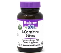 Купить - кормовые добавки для сельскохозяйственных животных  Витаминно-минеральный комплекс Bluebonnet Nutrition L-Карнитин 500 мг, L-Carnitin, 30 вегетарианских капсул (BLB0032)