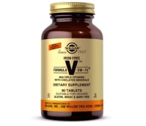 Купить - кормовые добавки для сельскохозяйственных животных  Мультивитамин Solgar Мультивитамины без железа, формула VM-75, Iron-Free Formula (SOL01174)
