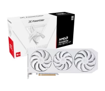 Купить - видеокарту  Видеокарта amd radeon rx 9070 xt 16gb gddr6 hellhound spectral white powercolor (rx9070xt 16g-l/oc/white)