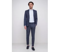 Купить -  Костюм TREND 3022 Т.Синий + клетка 56 Темно-синий