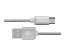 Купить - адаптер и кабель  Кабель COTEetCI M23 micro-usb 1.2м, серебристый