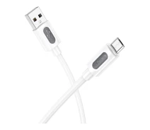 Купить - адаптер и кабель  Кабель usb borofone bx114 silicone micro usb 2.4a белый (BOS_V12273)
