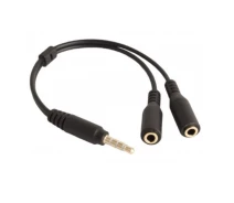 Купить - адаптер и кабель  Аудио разделитель для компьютера 3.5мм разделитель аудио выхода 35mm male for pc цвет черный (BOS_V1766)