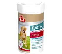 Купить - витамину и витаминную добавку для собаки  Кальций для собак 8in1 Excel Calcium, 155 таблеток