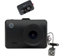 Купить - автомобильный видеорегистратор  Видеорегистратор Globex GE-305WGR (WiFi+GPS+Rear cam)