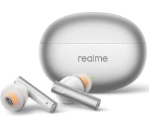 Купить - наушники  Беспроводные наушники Realme Buds Air 6 (RMA2402) серебристо оранжевые RMA2402-orange (77441)