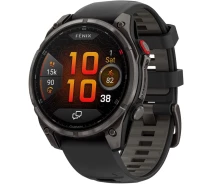 Купить - смарт-часы  Смарт-часы Garmin Fenix 8 Pro AMOLED Sapphire 47mm Carbon Gray DLC Titanium with Black/Pebble Gray Silicone Band (010-03198-01) [145042]