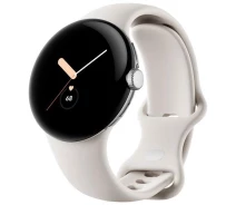 Купить - смарт-часы  Смарт-часы Google Pixel Watch Polished Silver case / Chalk Active band (LTE) (GA02832) (2686859134)