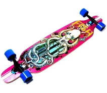 Купить - скейтборд  Лонгборд профессиональный фрирайд Original Fish SK-416-3 Octopus