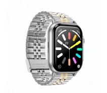 Купить - смарт-часы  Смарт-часы с поддержкой звонков Hoco DYD02 2.02" Bluetooth 5.2 + 4.0 Silver-Gold (17560)